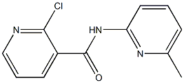 2-chloro-N-(6-methylpyridin-2-yl)pyridine-3-carboxamide Struktur