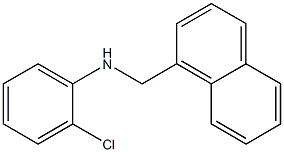 2-chloro-N-(naphthalen-1-ylmethyl)aniline Struktur