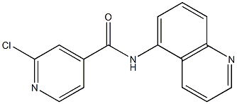 2-chloro-N-(quinolin-5-yl)pyridine-4-carboxamide Struktur