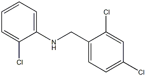 2-chloro-N-[(2,4-dichlorophenyl)methyl]aniline Struktur