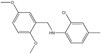 2-chloro-N-[(2,5-dimethoxyphenyl)methyl]-4-methylaniline Struktur