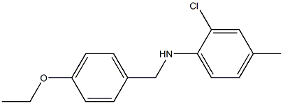 2-chloro-N-[(4-ethoxyphenyl)methyl]-4-methylaniline Struktur