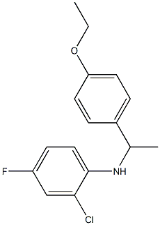 2-chloro-N-[1-(4-ethoxyphenyl)ethyl]-4-fluoroaniline Struktur