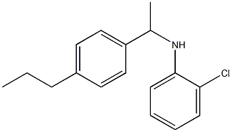 2-chloro-N-[1-(4-propylphenyl)ethyl]aniline Struktur