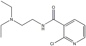 2-chloro-N-[2-(diethylamino)ethyl]pyridine-3-carboxamide Struktur