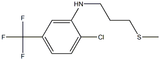 2-chloro-N-[3-(methylsulfanyl)propyl]-5-(trifluoromethyl)aniline Struktur