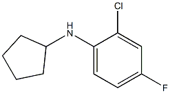 2-chloro-N-cyclopentyl-4-fluoroaniline Struktur