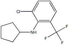 2-chloro-N-cyclopentyl-6-(trifluoromethyl)aniline Struktur