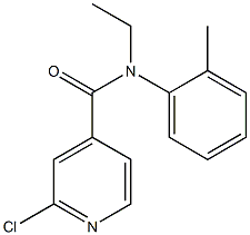 2-chloro-N-ethyl-N-(2-methylphenyl)pyridine-4-carboxamide Struktur