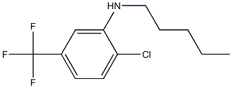 2-chloro-N-pentyl-5-(trifluoromethyl)aniline Struktur