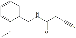 2-cyano-N-(2-methoxybenzyl)acetamide Struktur