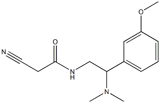 2-cyano-N-[2-(dimethylamino)-2-(3-methoxyphenyl)ethyl]acetamide Struktur