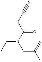 2-cyano-N-ethyl-N-(2-methylprop-2-enyl)acetamide Struktur