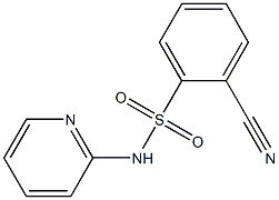 2-cyano-N-pyridin-2-ylbenzenesulfonamide Struktur