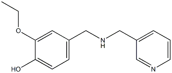 2-ethoxy-4-{[(pyridin-3-ylmethyl)amino]methyl}phenol Struktur