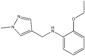 2-ethoxy-N-[(1-methyl-1H-pyrazol-4-yl)methyl]aniline Struktur