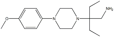 2-ethyl-2-[4-(4-methoxyphenyl)piperazin-1-yl]butan-1-amine Struktur