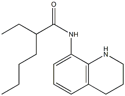 2-ethyl-N-(1,2,3,4-tetrahydroquinolin-8-yl)hexanamide Struktur