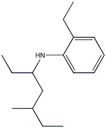 2-ethyl-N-(5-methylheptan-3-yl)aniline Struktur