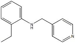 2-ethyl-N-(pyridin-4-ylmethyl)aniline Struktur