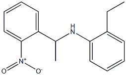 2-ethyl-N-[1-(2-nitrophenyl)ethyl]aniline Struktur