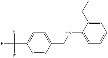 2-ethyl-N-{[4-(trifluoromethyl)phenyl]methyl}aniline Struktur