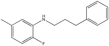 2-fluoro-5-methyl-N-(3-phenylpropyl)aniline Struktur