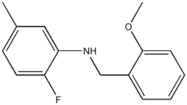 2-fluoro-N-[(2-methoxyphenyl)methyl]-5-methylaniline Struktur