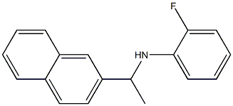 2-fluoro-N-[1-(naphthalen-2-yl)ethyl]aniline Struktur