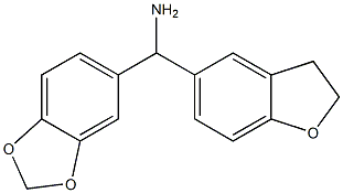 2H-1,3-benzodioxol-5-yl(2,3-dihydro-1-benzofuran-5-yl)methanamine Struktur