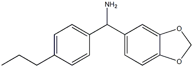 2H-1,3-benzodioxol-5-yl(4-propylphenyl)methanamine Struktur