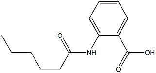 2-hexanamidobenzoic acid Struktur