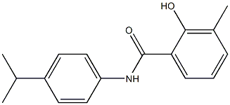 2-hydroxy-3-methyl-N-[4-(propan-2-yl)phenyl]benzamide Struktur