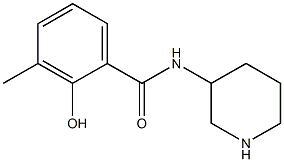 2-hydroxy-3-methyl-N-piperidin-3-ylbenzamide Struktur