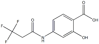 2-hydroxy-4-[(3,3,3-trifluoropropanoyl)amino]benzoic acid Struktur