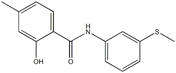 2-hydroxy-4-methyl-N-[3-(methylsulfanyl)phenyl]benzamide Struktur