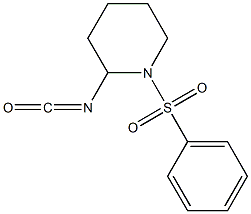 2-isocyanato-1-(phenylsulfonyl)piperidine Struktur