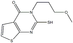 2-mercapto-3-(3-methoxypropyl)thieno[2,3-d]pyrimidin-4(3H)-one Struktur