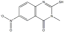 2-mercapto-3-methyl-6-nitroquinazolin-4(3H)-one Struktur