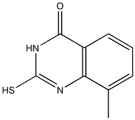 2-mercapto-8-methylquinazolin-4(3H)-one Struktur