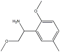 2-methoxy-1-(2-methoxy-5-methylphenyl)ethanamine Struktur