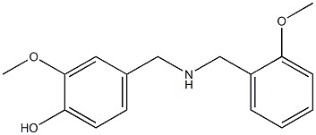 2-methoxy-4-({[(2-methoxyphenyl)methyl]amino}methyl)phenol Struktur