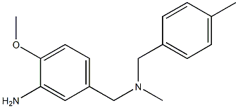 2-methoxy-5-({methyl[(4-methylphenyl)methyl]amino}methyl)aniline Struktur