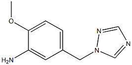 2-methoxy-5-(1H-1,2,4-triazol-1-ylmethyl)aniline Struktur