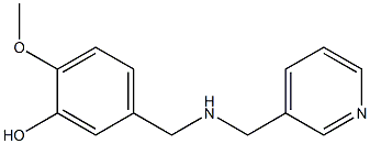 2-methoxy-5-{[(pyridin-3-ylmethyl)amino]methyl}phenol Struktur