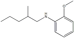 2-methoxy-N-(2-methylpentyl)aniline Struktur