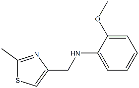 2-methoxy-N-[(2-methyl-1,3-thiazol-4-yl)methyl]aniline Struktur