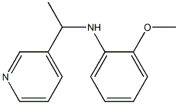 2-methoxy-N-[1-(pyridin-3-yl)ethyl]aniline Struktur