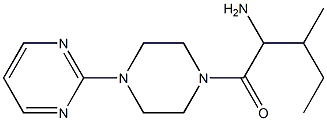 2-methyl-1-[(4-pyrimidin-2-ylpiperazin-1-yl)carbonyl]butylamine Struktur