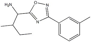 2-methyl-1-[3-(3-methylphenyl)-1,2,4-oxadiazol-5-yl]butan-1-amine Struktur